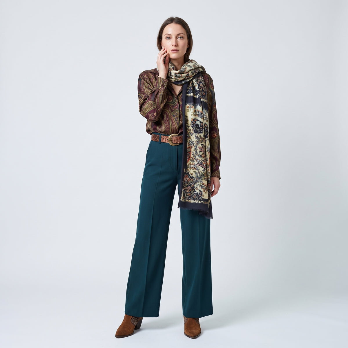 ETRO Paisley Print Fringed Scarf - view 2