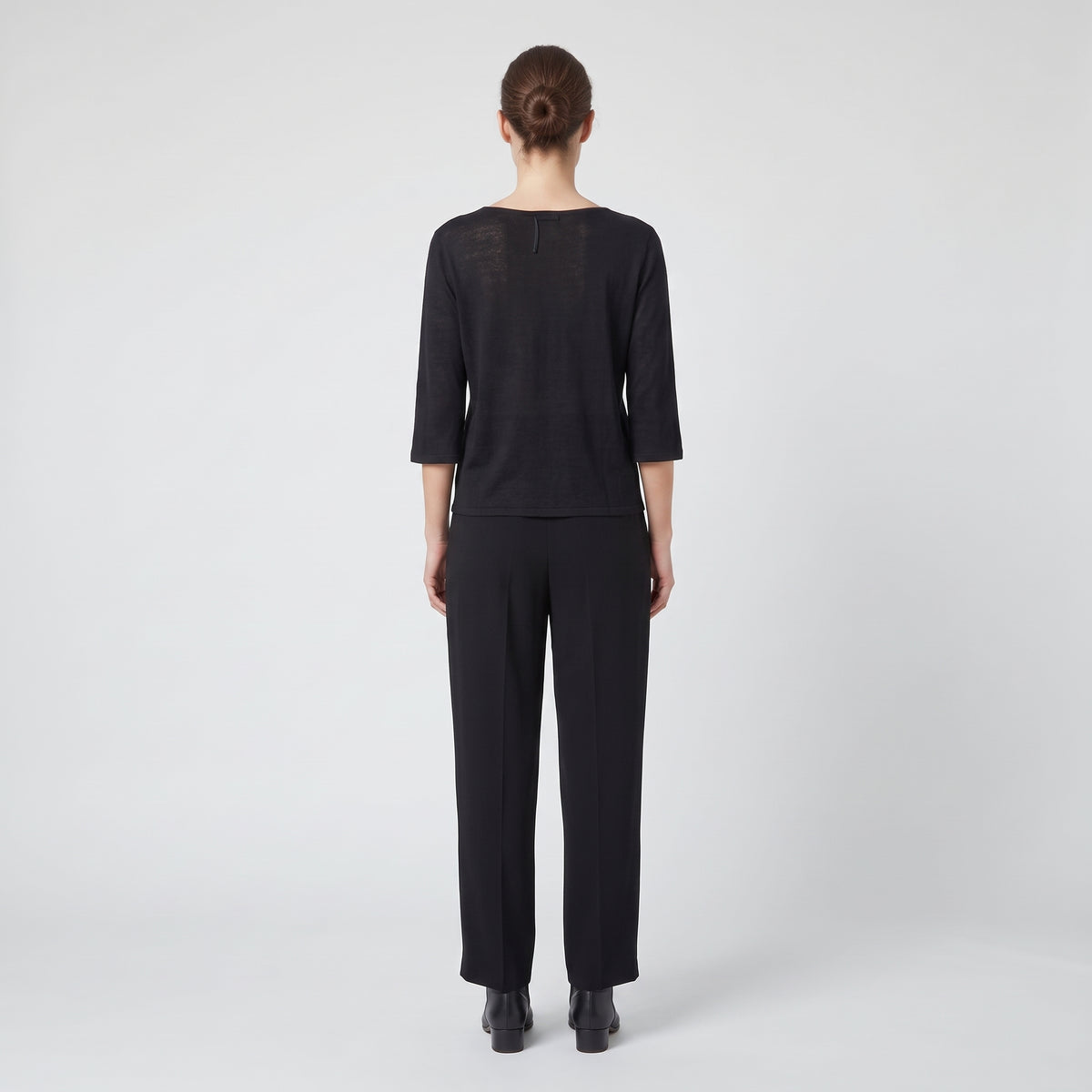 ALBERTA FERRETTI Classic Black Fine Knit Top - view 5