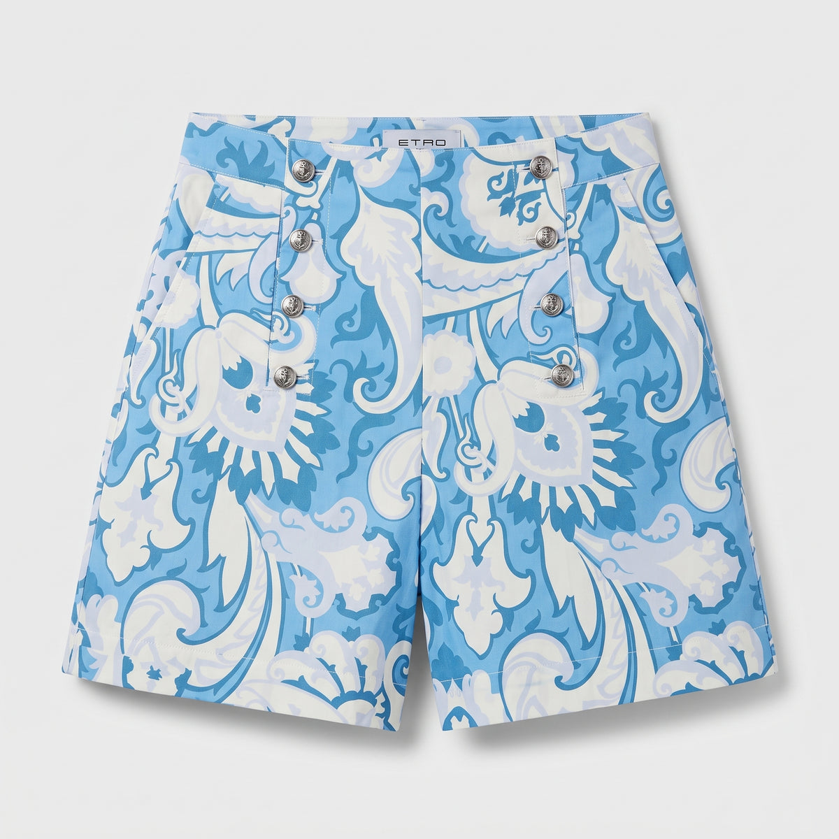 ETRO Blue Printed Sailor Shorts