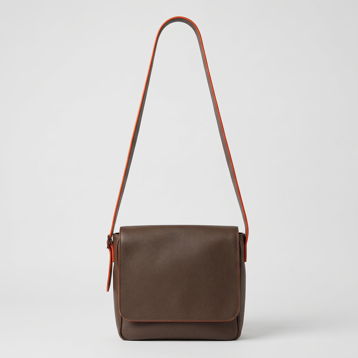 Brown Leather Messenger Bag