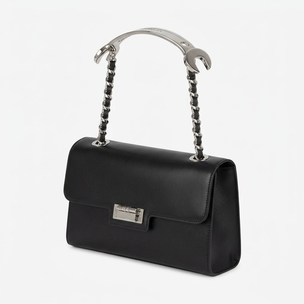 MOSCHINO Elegant Black Leather Handbag - view 2