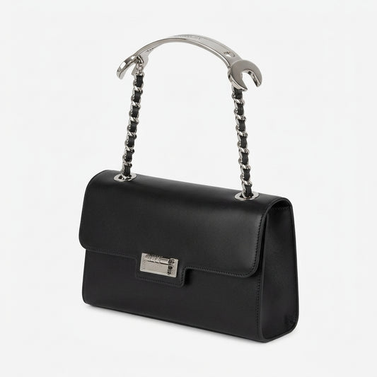 MOSCHINO Elegant Black Leather Handbag - view 2