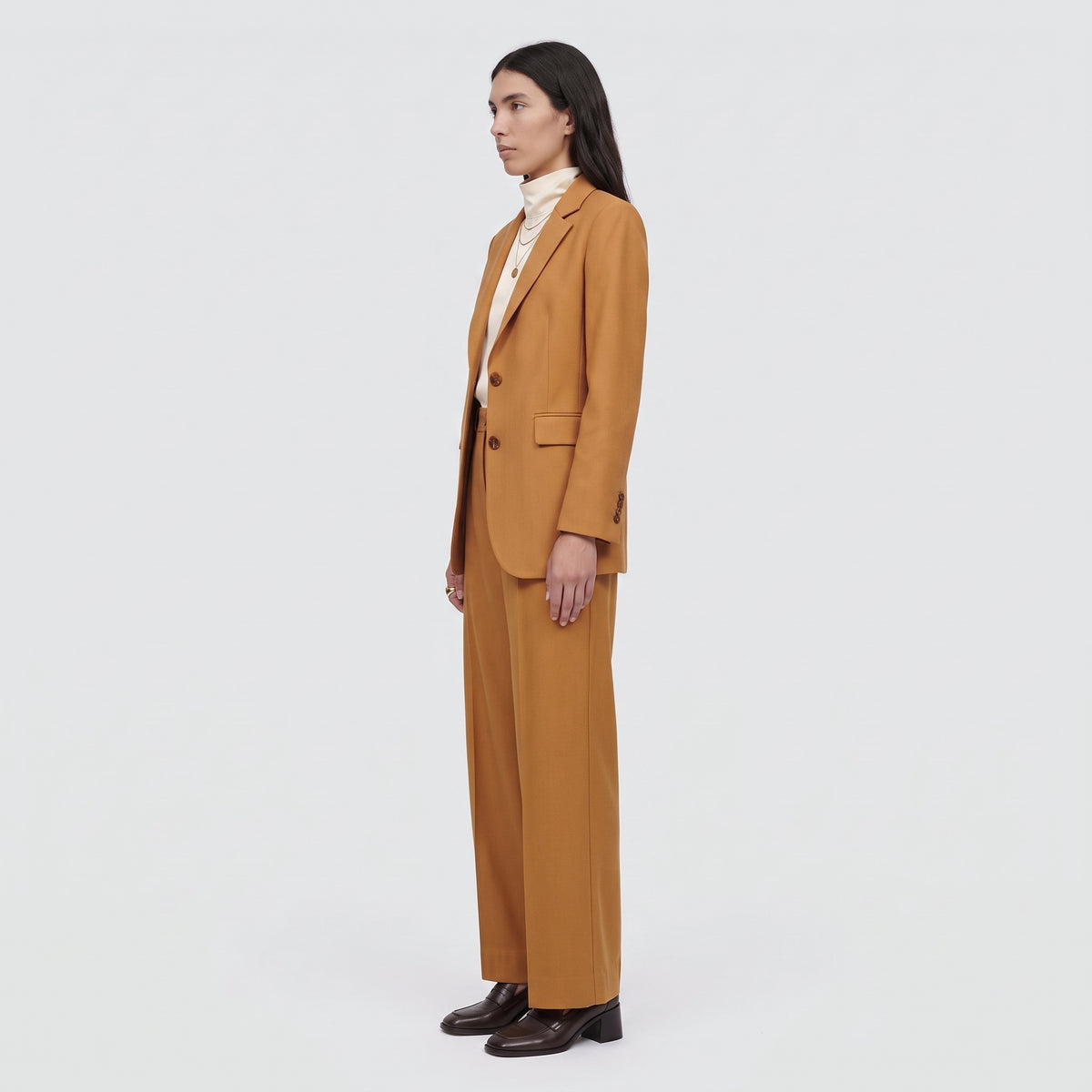 RODEBJER Addie Wide Leg Rust Trousers - view 4