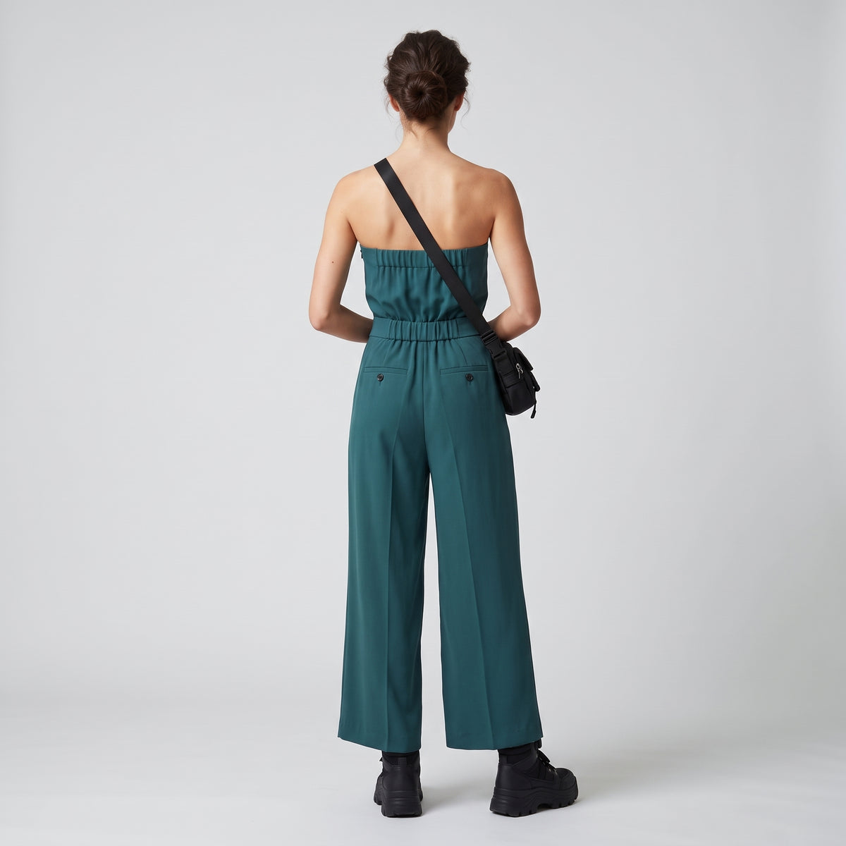 HYKE Strapless Wide Leg Jumpsuit - view 5