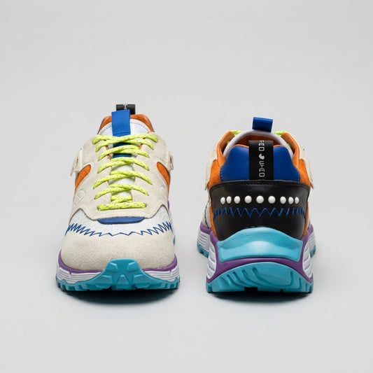 Chunky Multicolor Suede Sneakers