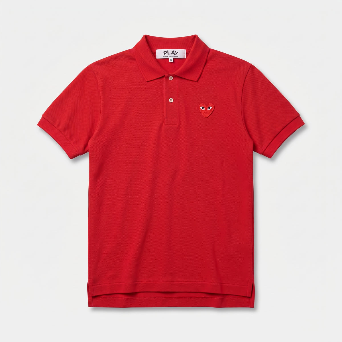 CDG PLAY Classic Red Heart Polo Shirt