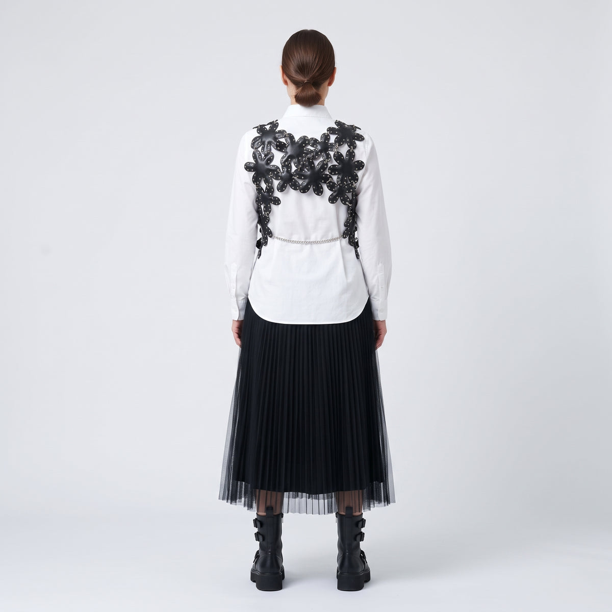 NOIR KEI NINOMIYA Studded Flower Harness Vest - view 5