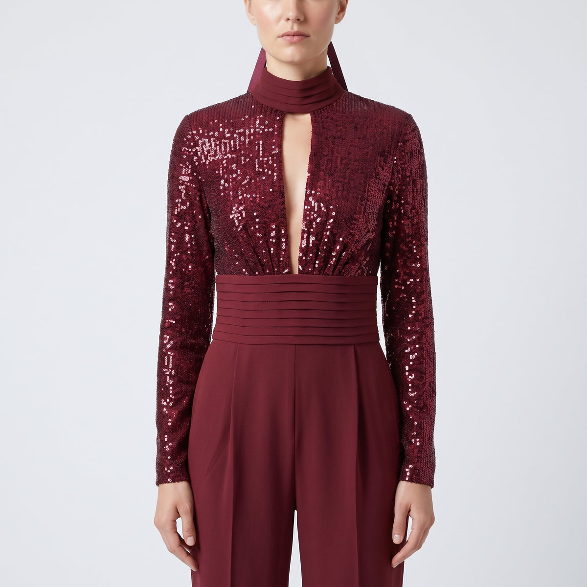 RASARIO Sequin Mock Neck Jumpsuit - view 2
