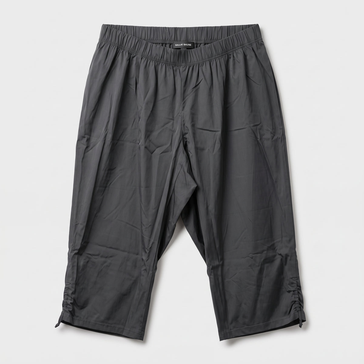 SALLIE SAHNE Ruched Hem Cropped Pants