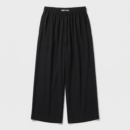 CDG CDG Minimalist Wide Leg Black Trousers
