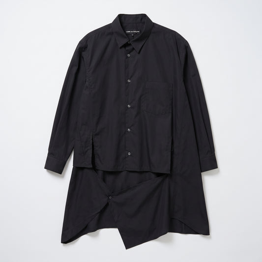 COMME DES GARCONS Asymmetric Layered Cotton Shirt
