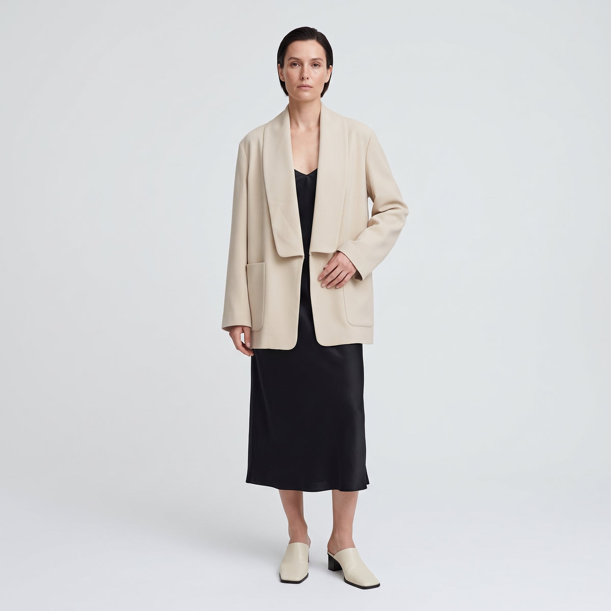 Oyster Shawl Collar Blazer