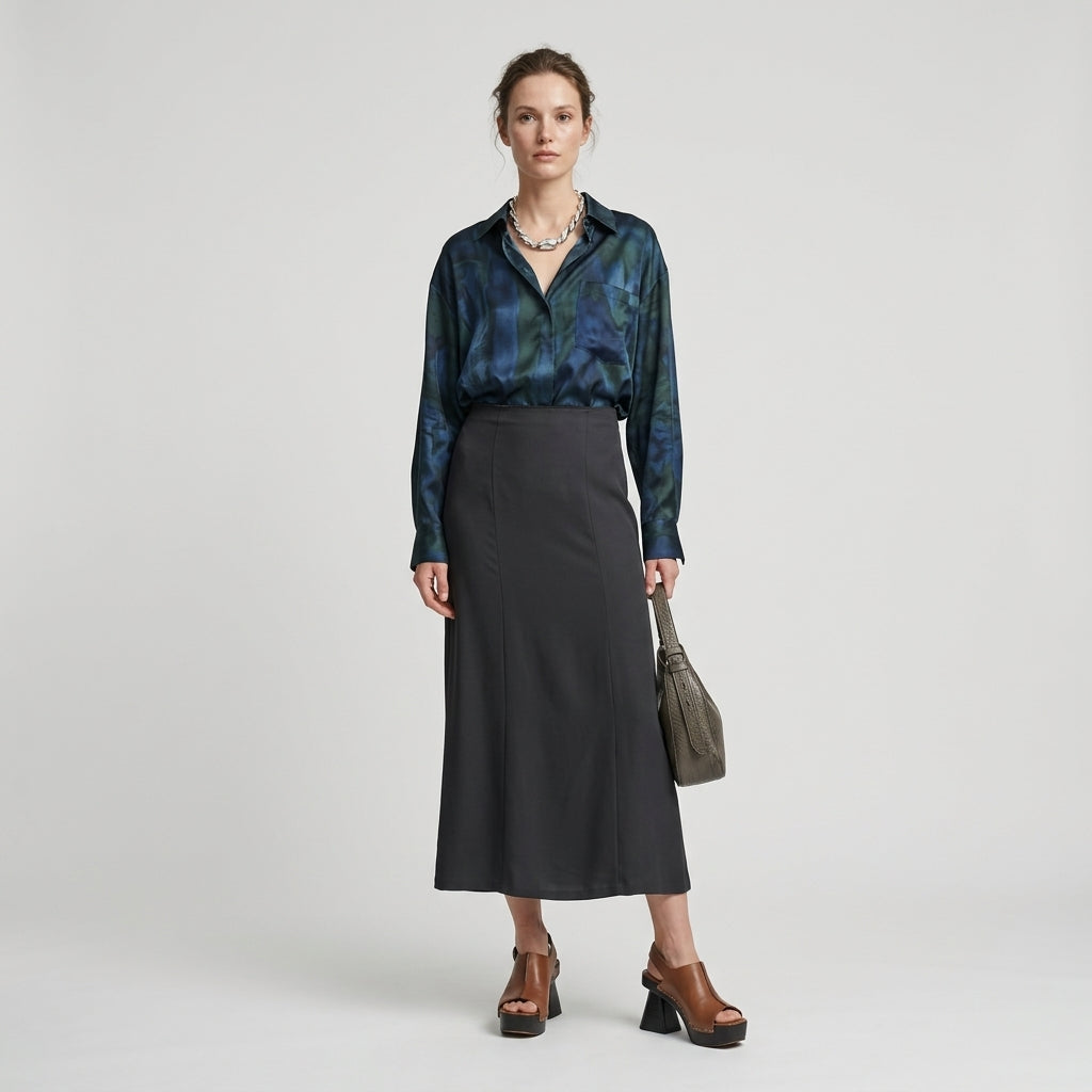 Marielle A Line Midi Skirt