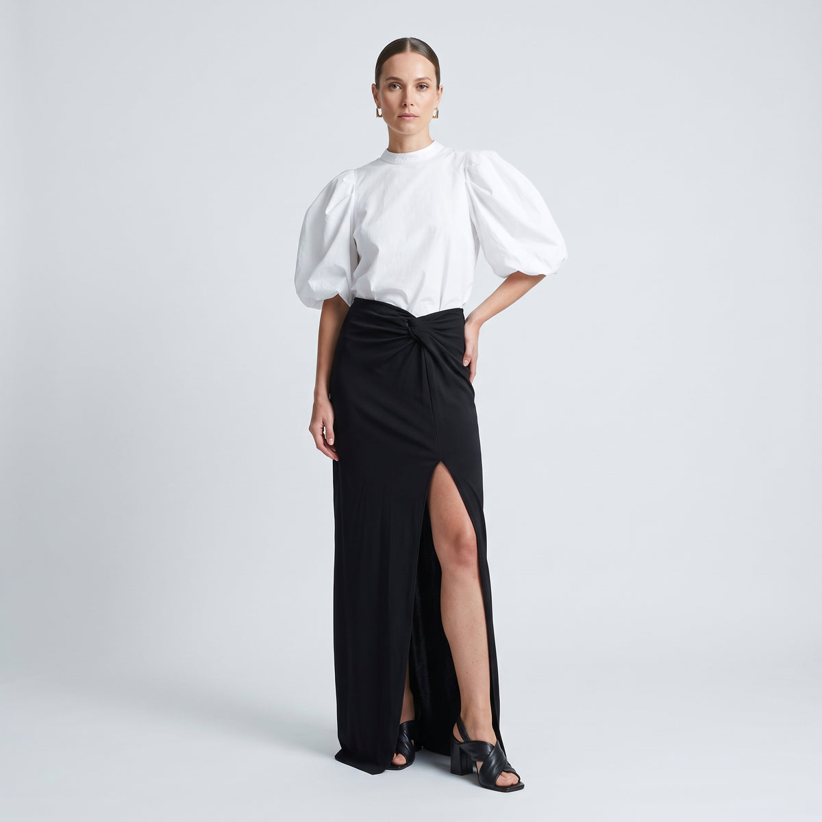 RODEBJER Twist Front Maxi Skirt - view 3