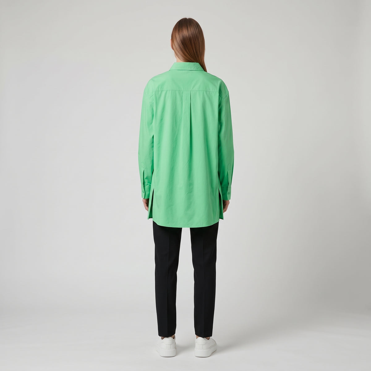 AKNVAS Green Paneled Button-Down Shirt - view 5