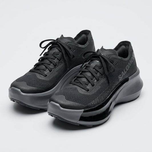All-Black Technical Mesh Sneakers