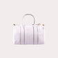 Logo Plaque Leather Handbag