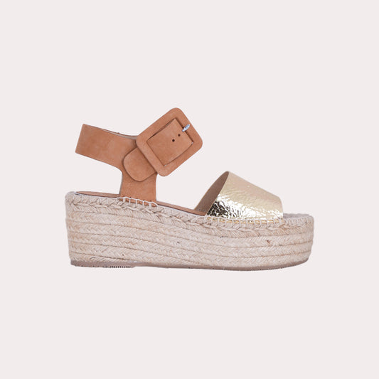 Leather Platform Wedges