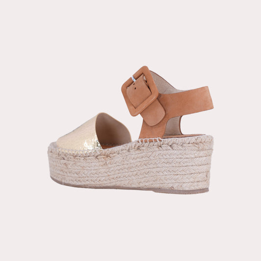 Leather Platform Wedges